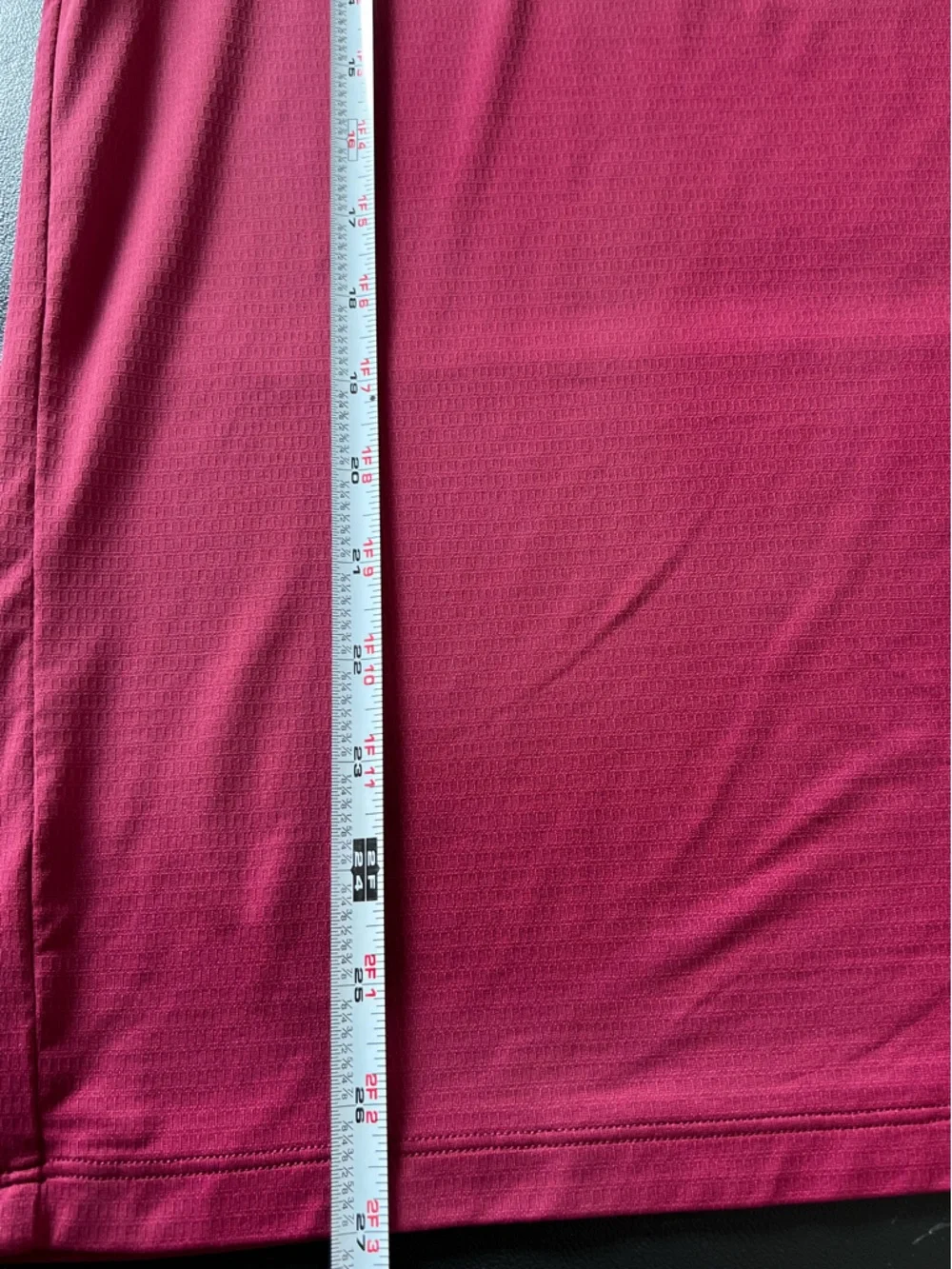 Peloton Maroon Short Sleeve Dry Fit Tee with Orange Logo-Size Medium - Picture 7 of 7